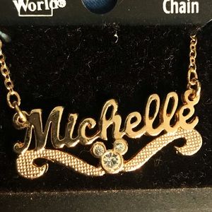 DISNEY crystal name necklace “Michelle”